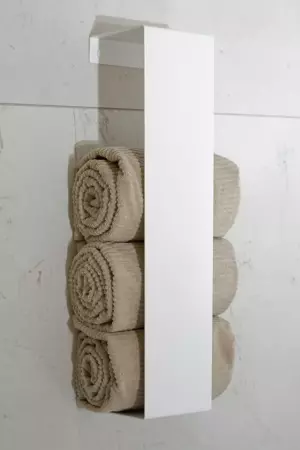 Biała półka na ręczniki TERMA